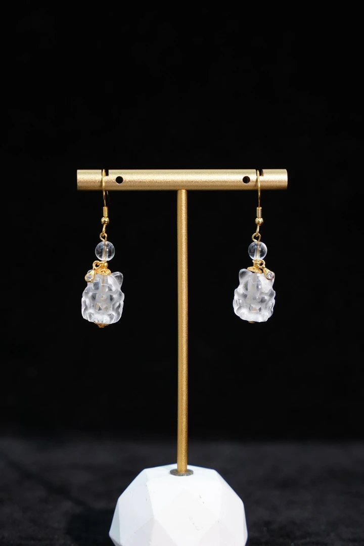 白水晶凤九耳钩多样性发一件JXH1806801