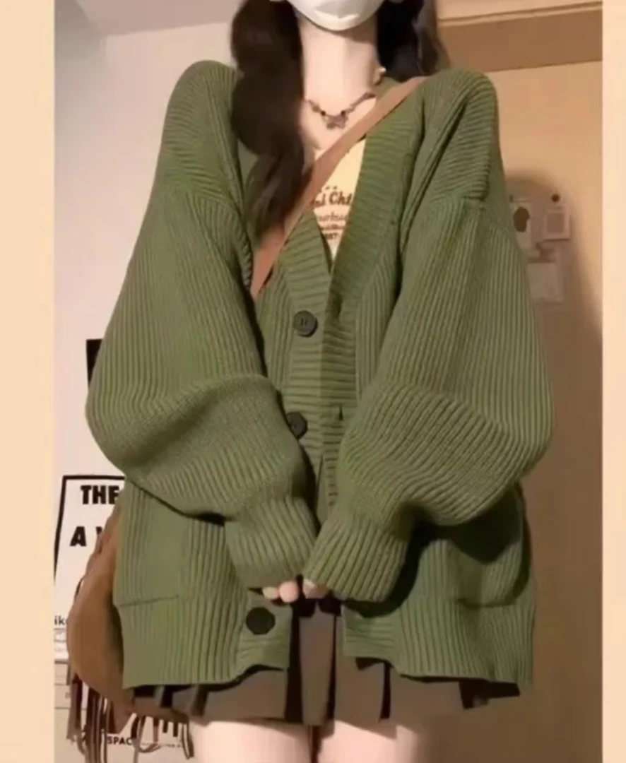 【401-500】秋冬季宽松针织开衫慵懒风韩版毛衣女【需要直播间下单】