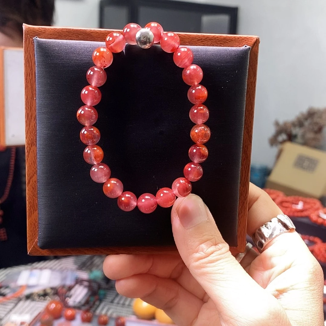 南红玛瑙手串未镶嵌P****A008
