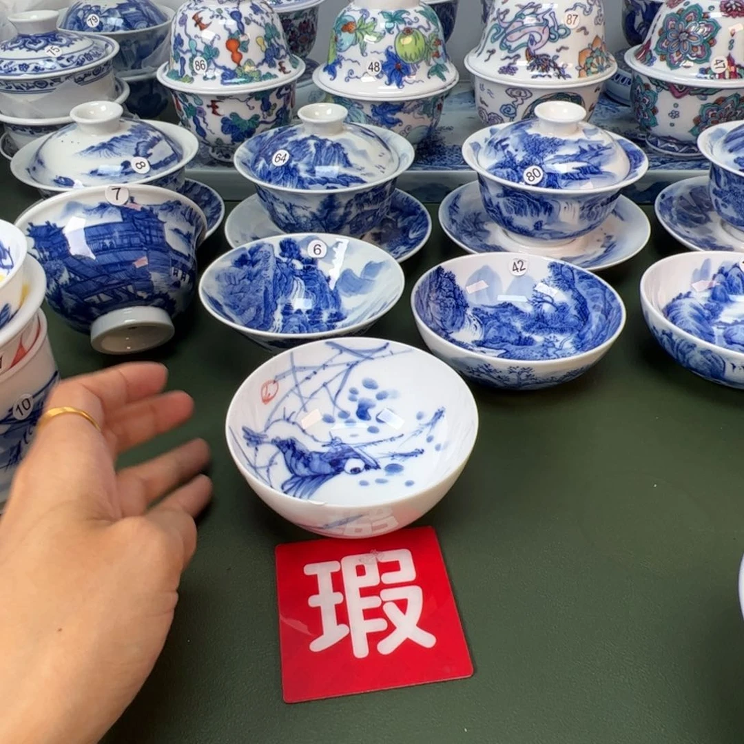 木木景德镇纯手工纯手绘茶具96