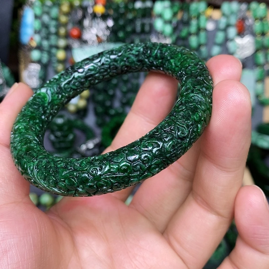 未镶嵌手镯翡翠@****?