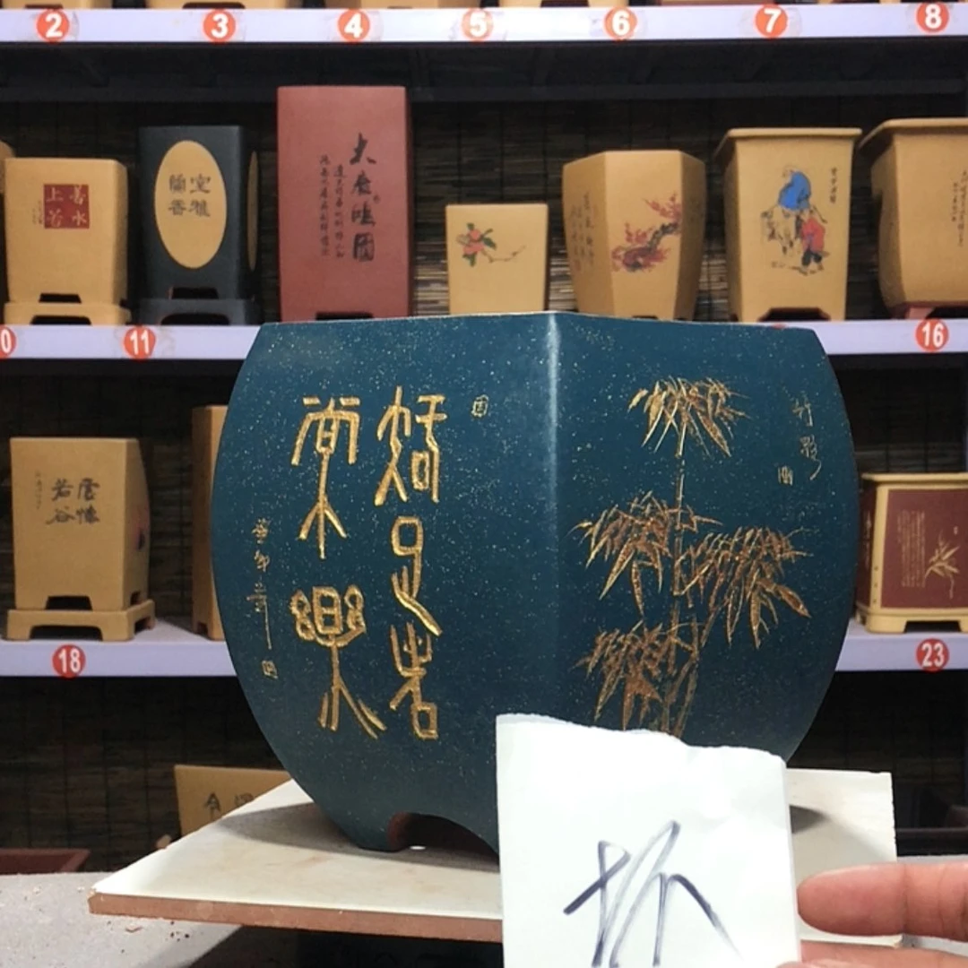 【闪购商品】紫砂花盆落***。手工制作