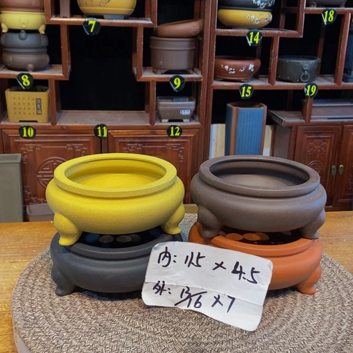 紫砂花盆紫砂花盆