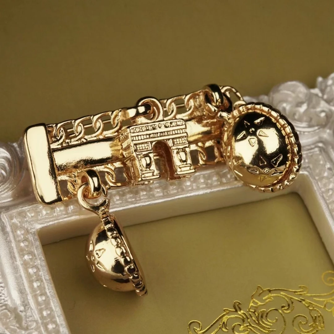 铜合金胸针 【3157】胸针 复古素款百搭简约精致