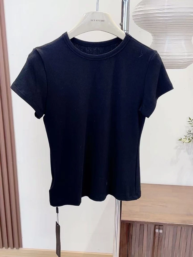 T恤-40716159净版圆领百搭半袖