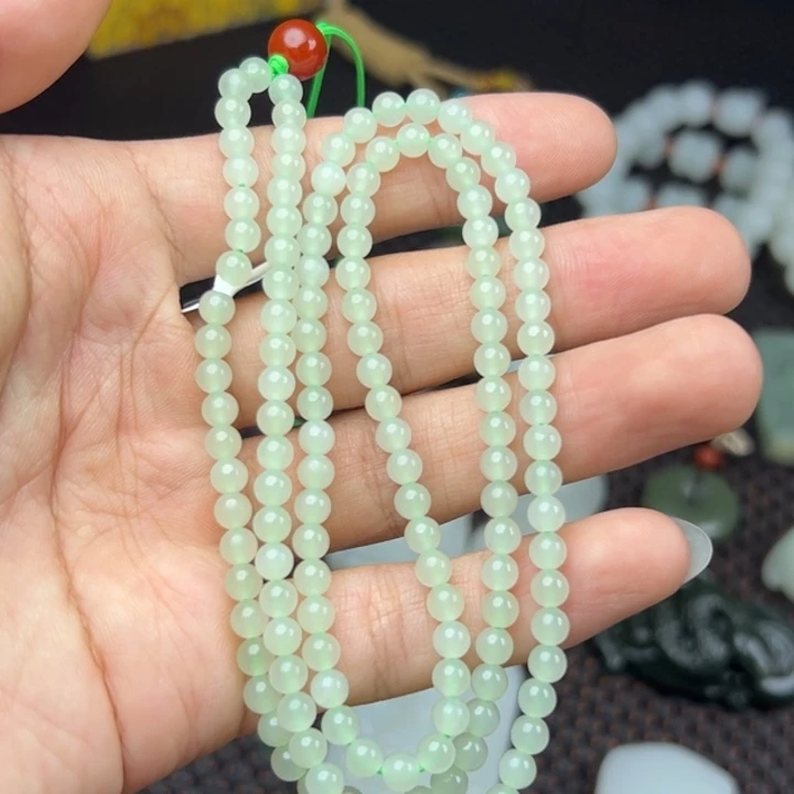 和田玉未镶嵌挂件项链