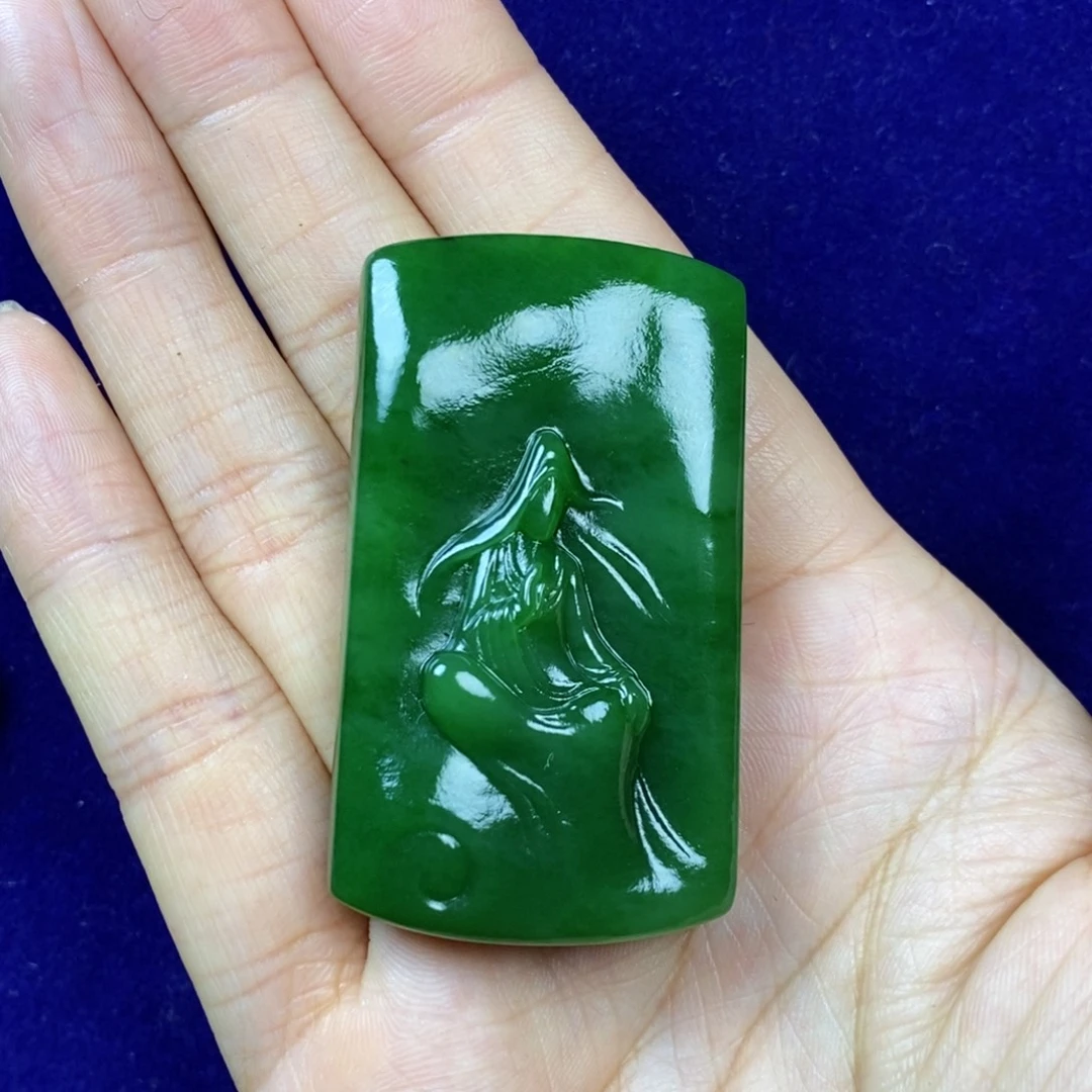 和田玉未镶嵌挂件