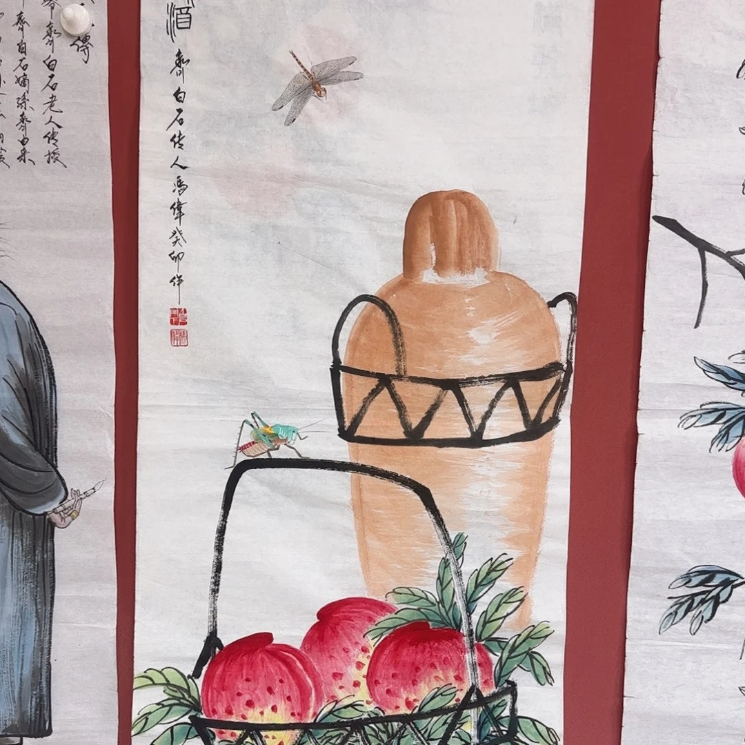 国画冯伟老师手绘作品