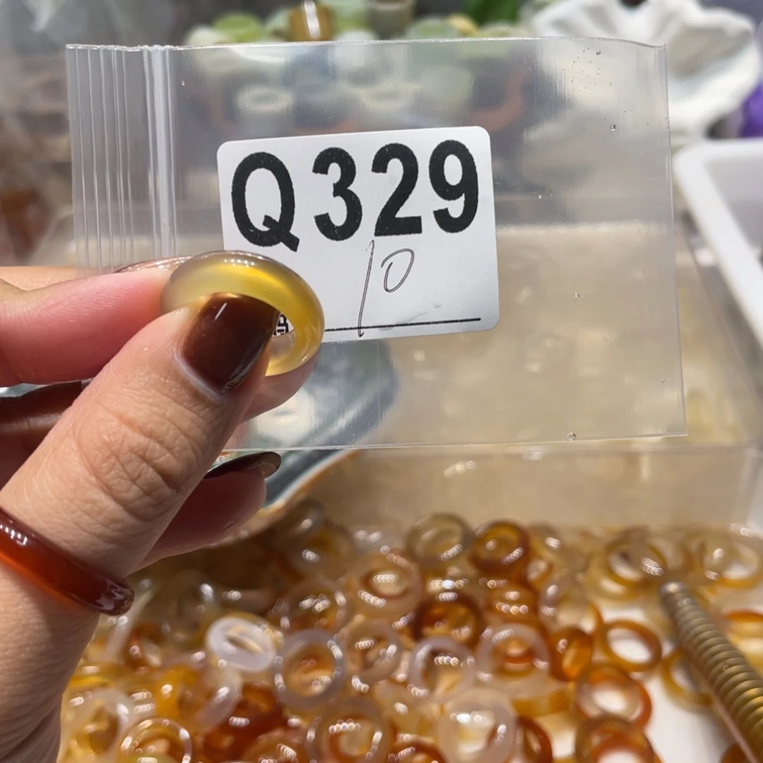 玛瑙/玉髓未镶嵌戒指329