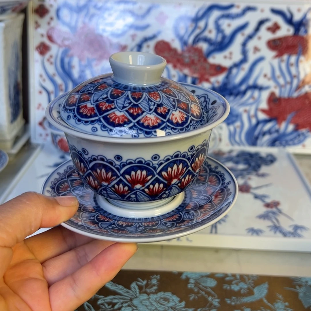 青花釉里红高温原矿