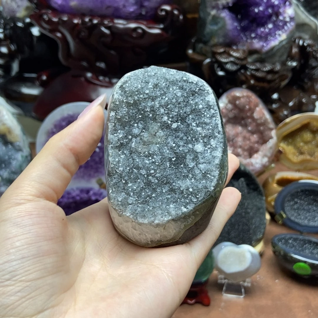 紫晶摆件未镶嵌水晶