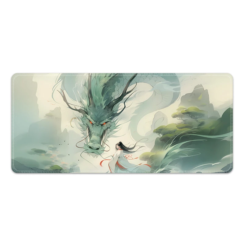 【137号】中国风国潮鼠标垫超大号办公桌垫电竞复古加厚防滑西早