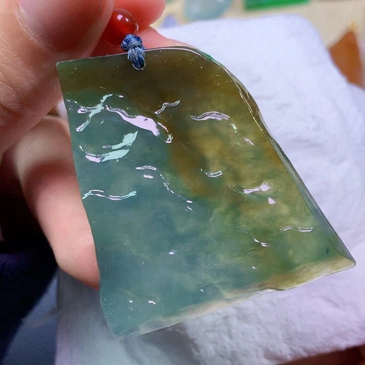 翡翠未镶嵌吊坠(不含链)