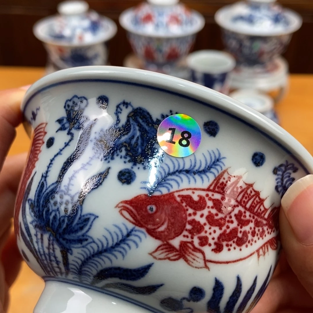 手绘现代茶具非古董