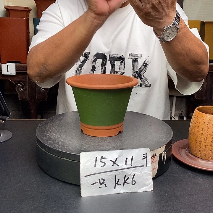 紫砂花盆货号一只KK6