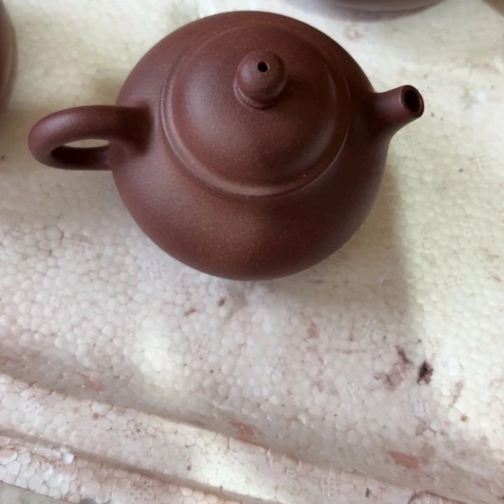 紫砂茶壶紫泥容天150cc