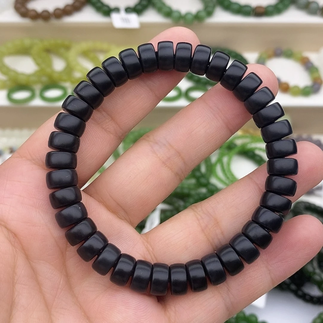 手链未镶嵌和田玉（碧玉）