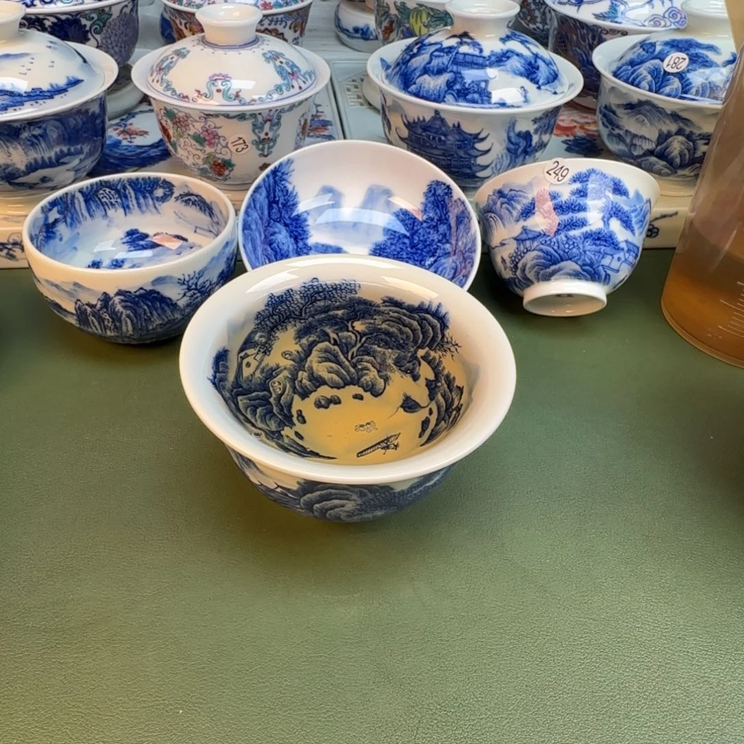 纯手工纯手绘茶具石头292