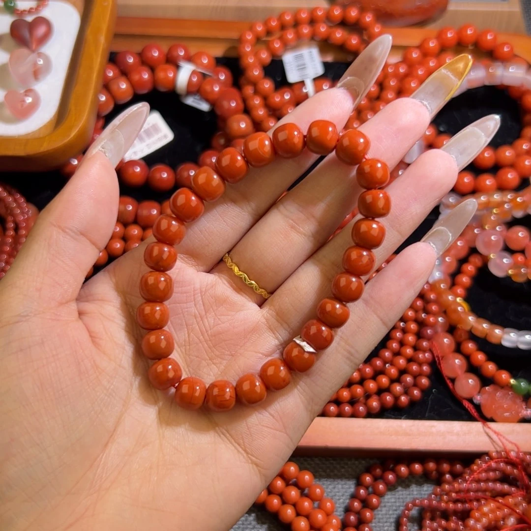 南红玛瑙手串未镶嵌8mm