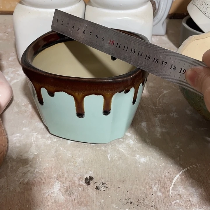 红陶陶瓷花盆凑12米包邮