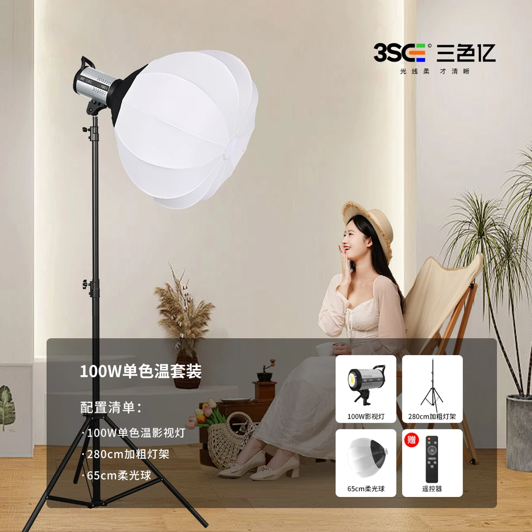 球形灯100瓦单色温影视灯