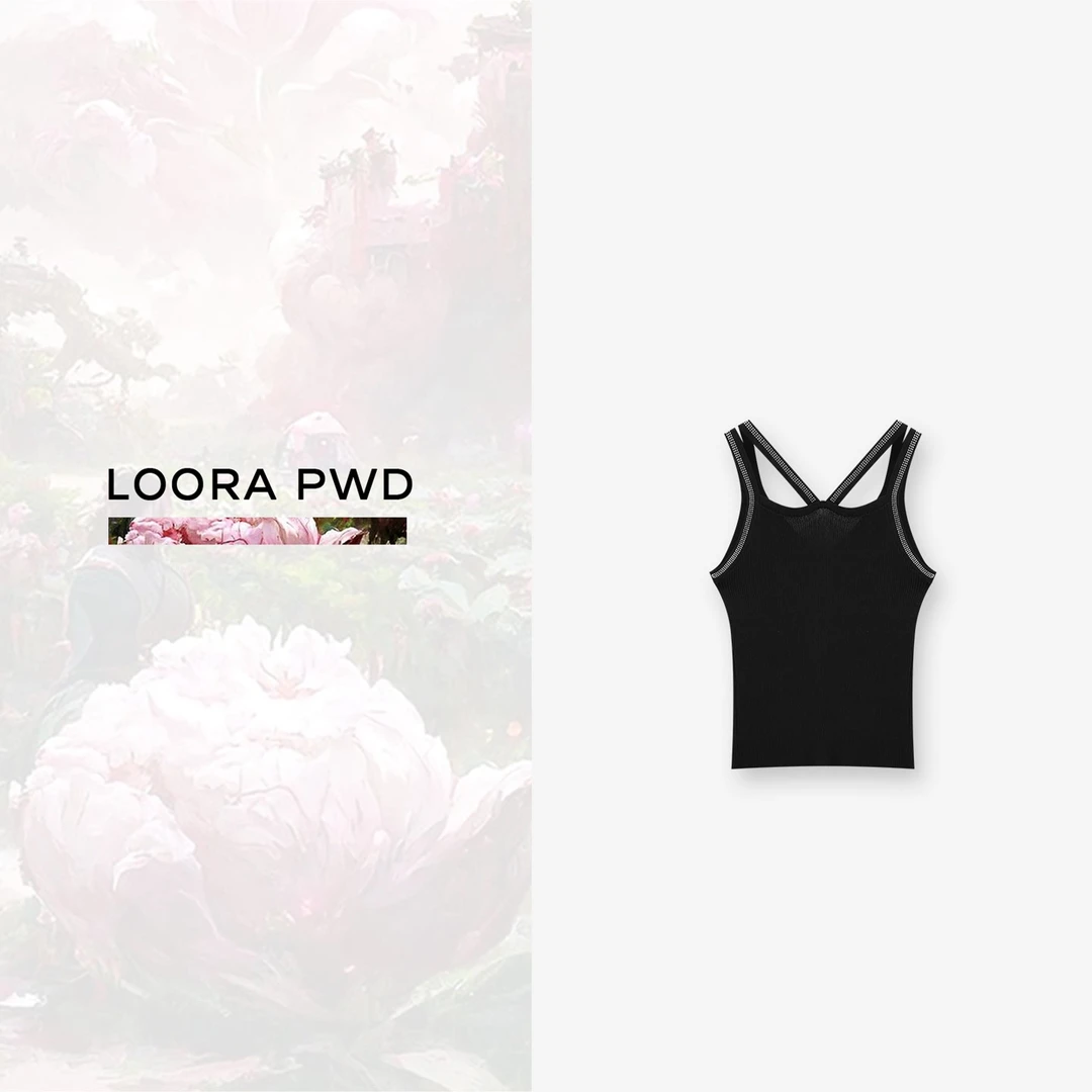 LOORA PWD/罗拉密码潮流时尚百搭清凉夏季吊带背心24CJBI0049N