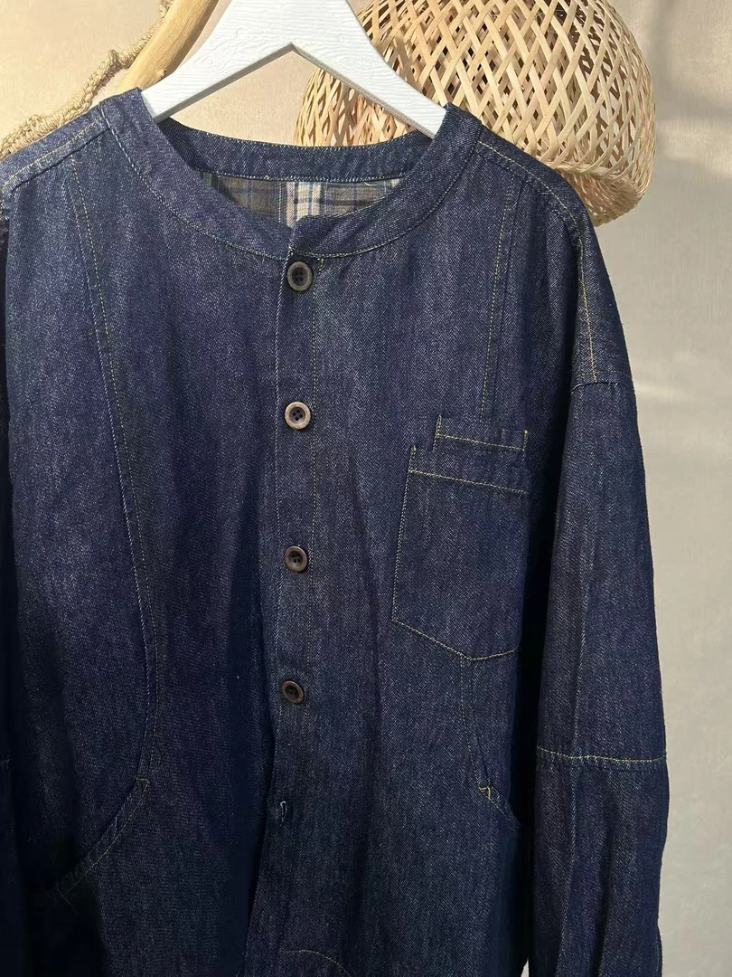 忆古朴拙亚麻柞丝双层双面穿小外套