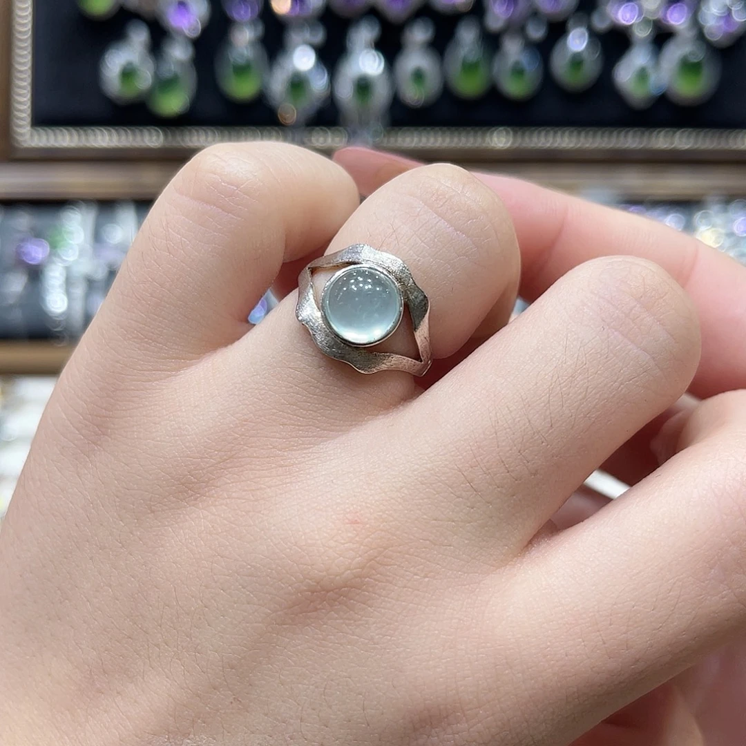 戒指紫晶银S925镶嵌