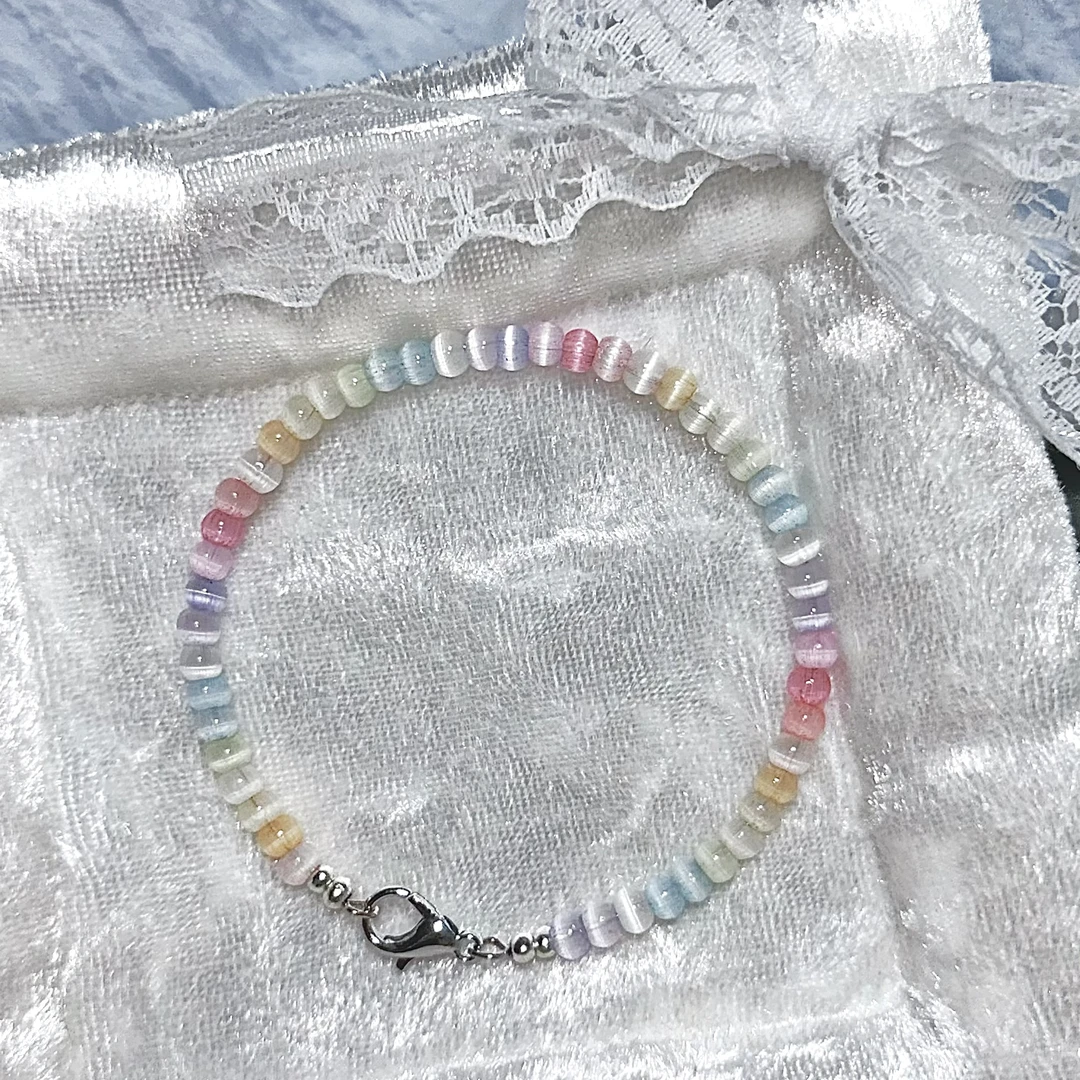 合金玻璃手链 [直播专用 乱拍随机发]米珠手链手工制品微瑕