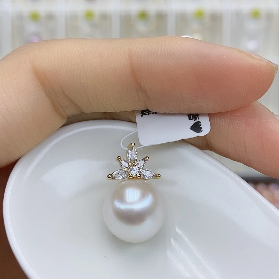 淡水珍珠吊坠(不含链)合金