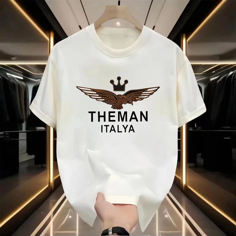 【一折粉丝福利】夏季潮牌印花男女同款百搭圆领T恤