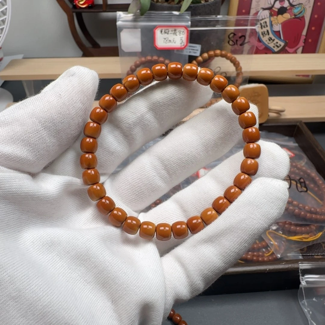 橄榄核手串老挝单圈极限弧福利7.1mm