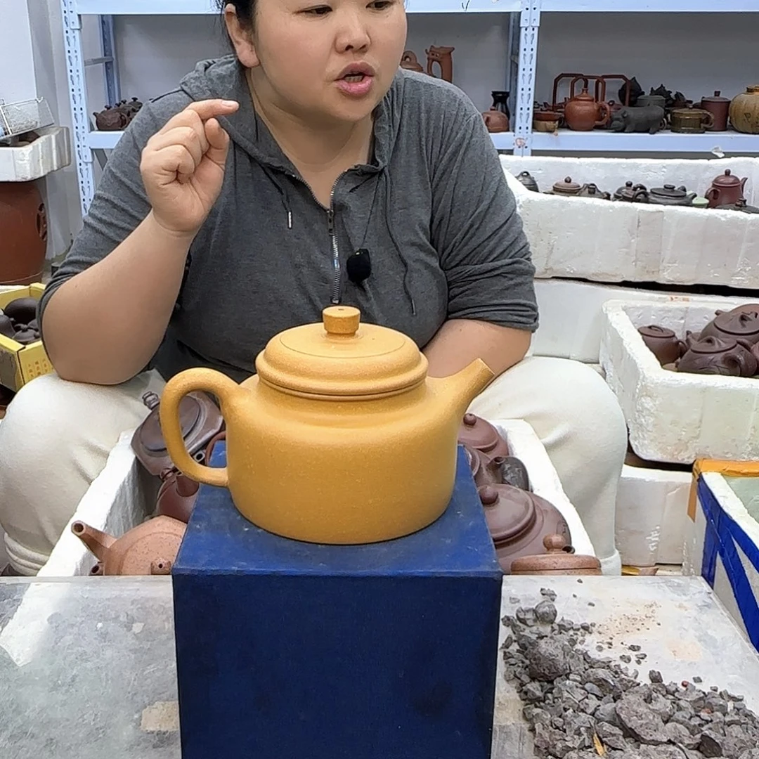 茶壶紫砂宜兴紫砂壶原矿瑕疵处理