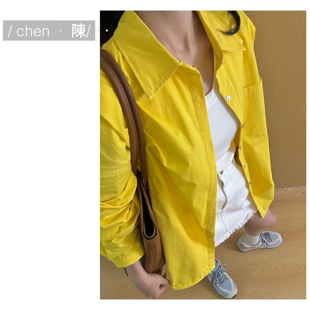 chen·陳【极简高品】侧开叉棉质衬衫