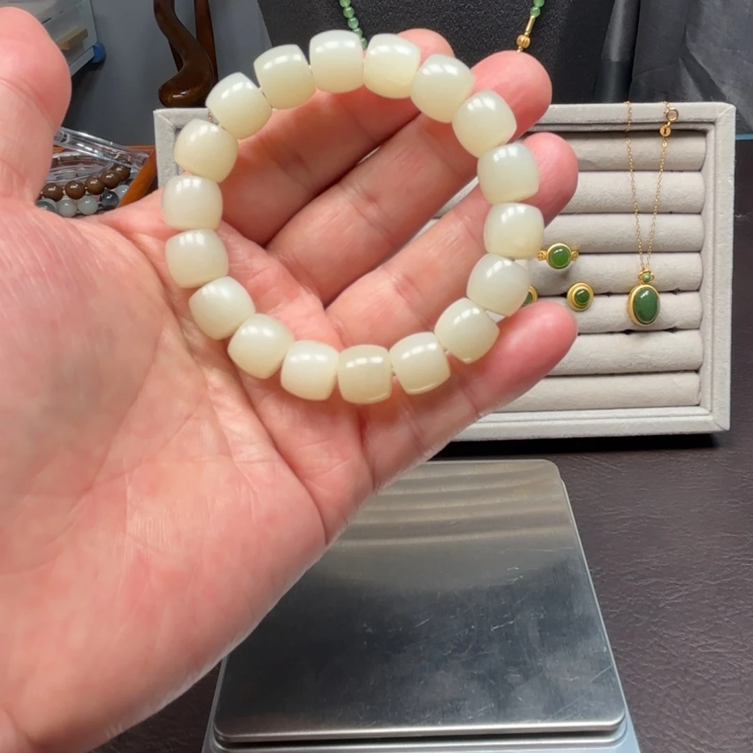 和田玉（白玉）未镶嵌手链