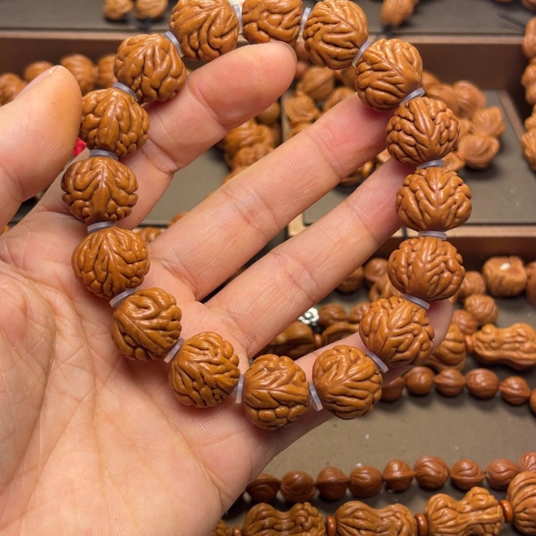 桃核手串龙纹桃核5