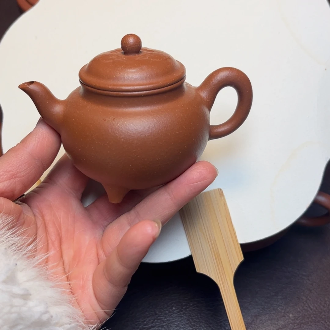 䑃***弊紫砂茶壶手工制作原矿紫砂