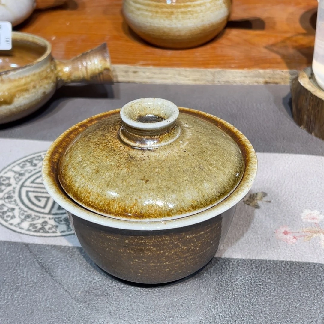 尚佤柴烧茶器，200毫升，特价盖子不太圆
