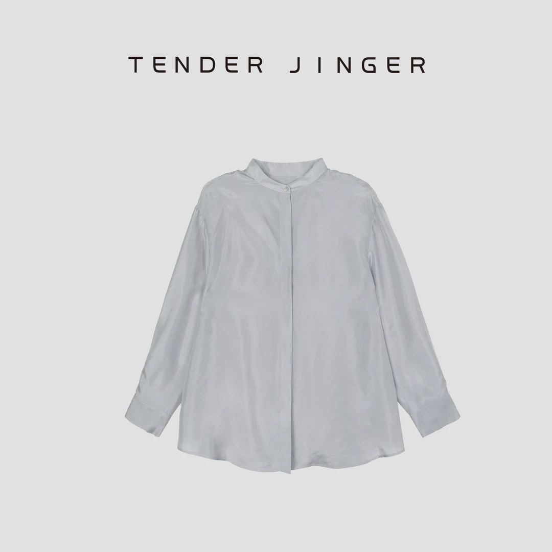 Tender Jinger【黑标】轻薄后背系带桑蚕丝衬衫T52JMJ80539