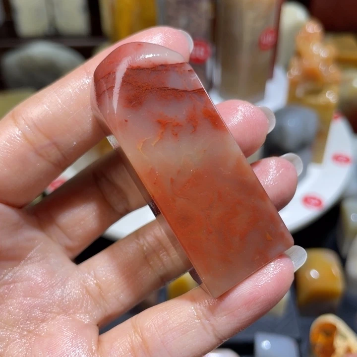 寿山石印石素章印章