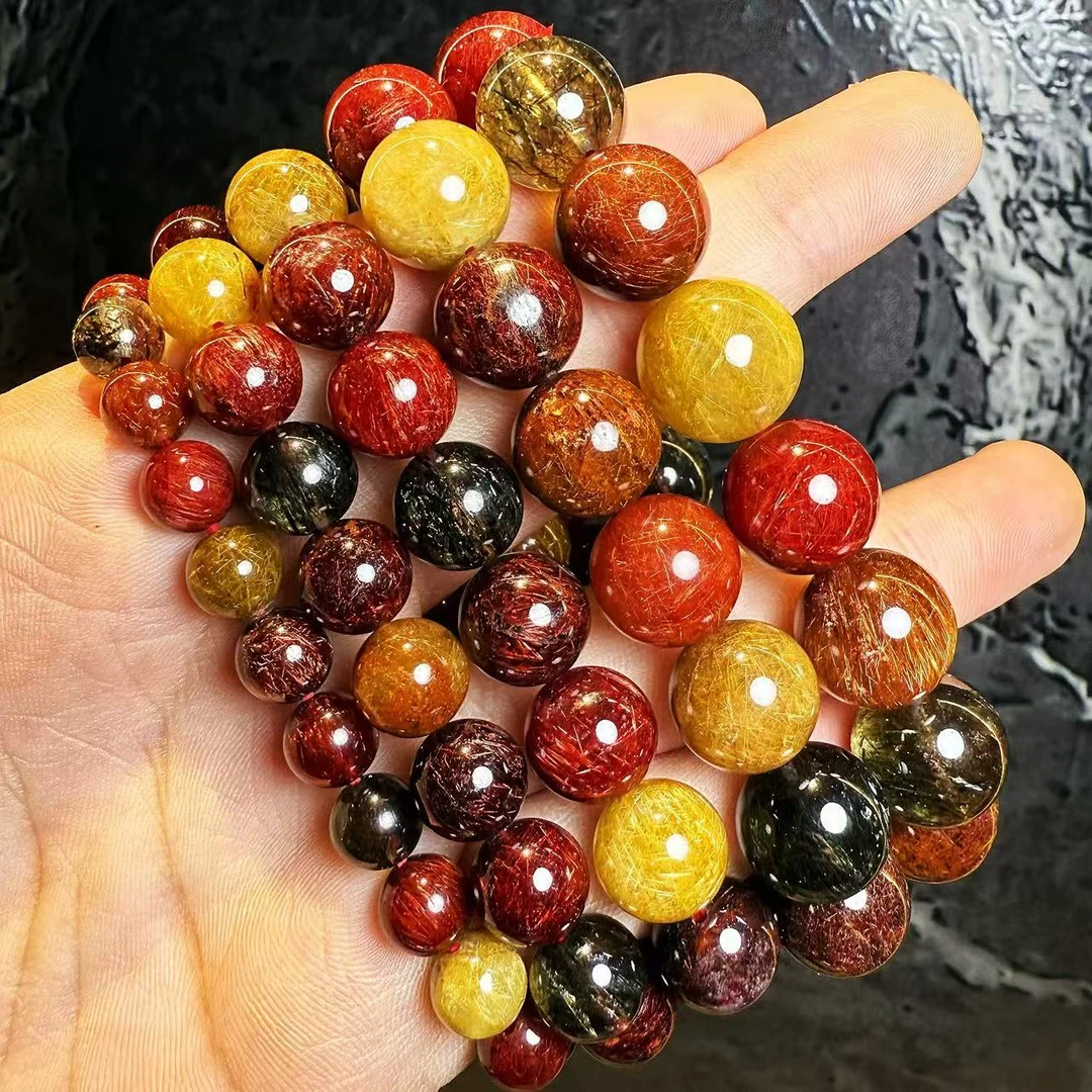 非金属玻璃吊坠 YS612 彩色玻璃圆球单圈SC