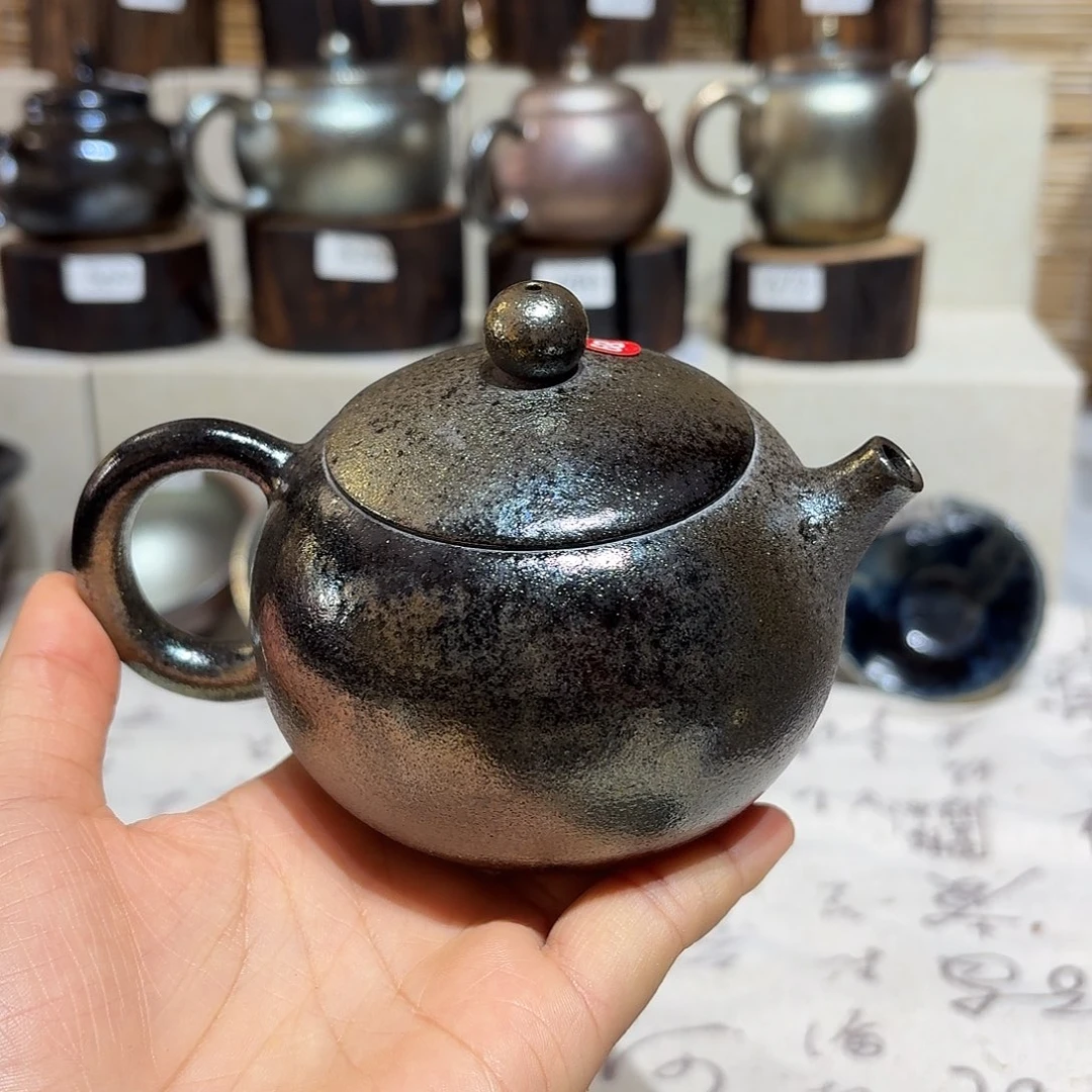 杯建水紫陶紫泥柴烧壶