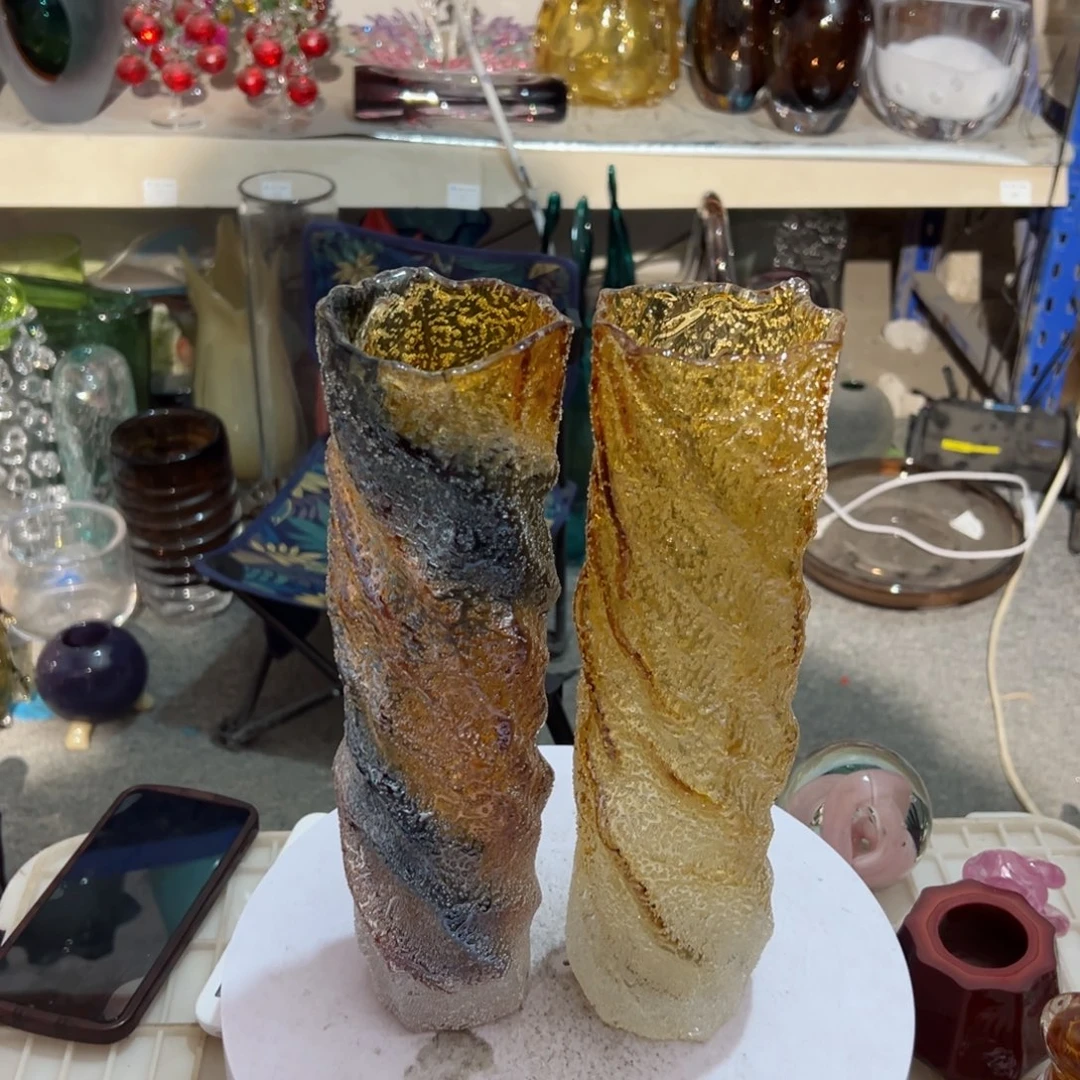 弘扬琉璃花器微瑕高度31