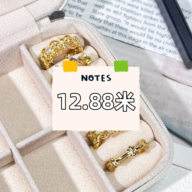铜合金锆石戒指 12.88孤品丨直播间专用丨时尚复古戒指个性指环