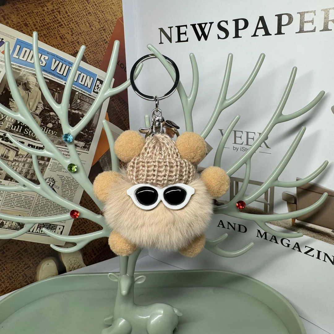 可爱小煤球包包挂件丑东西书包公仔挂饰钥匙扣玩偶卡通DIY JY