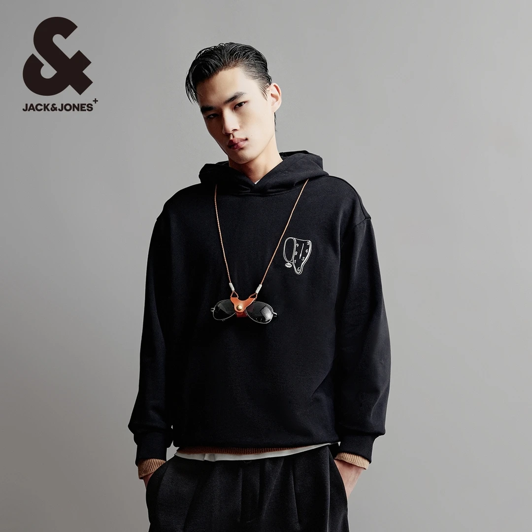 杰克琼斯卫衣男款DALI联名潮流刺绣休闲日常百搭宽松连帽高级男装