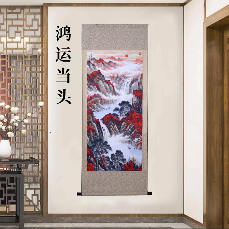 A19精装160*60《鸿运当头2》卷轴画