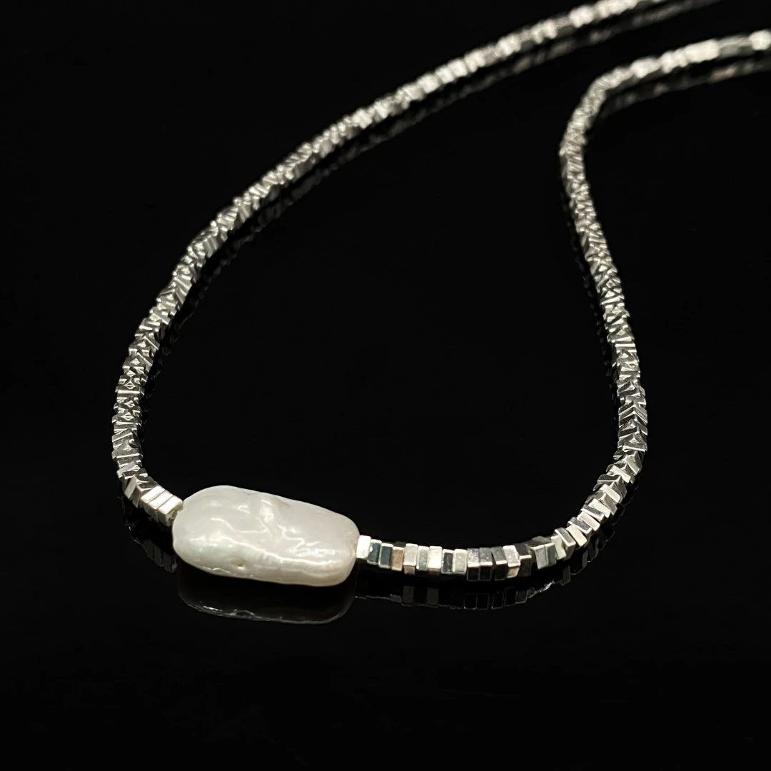 名式 铜合金项链 碎银几两巴洛克时尚简约45厘米项链FL100