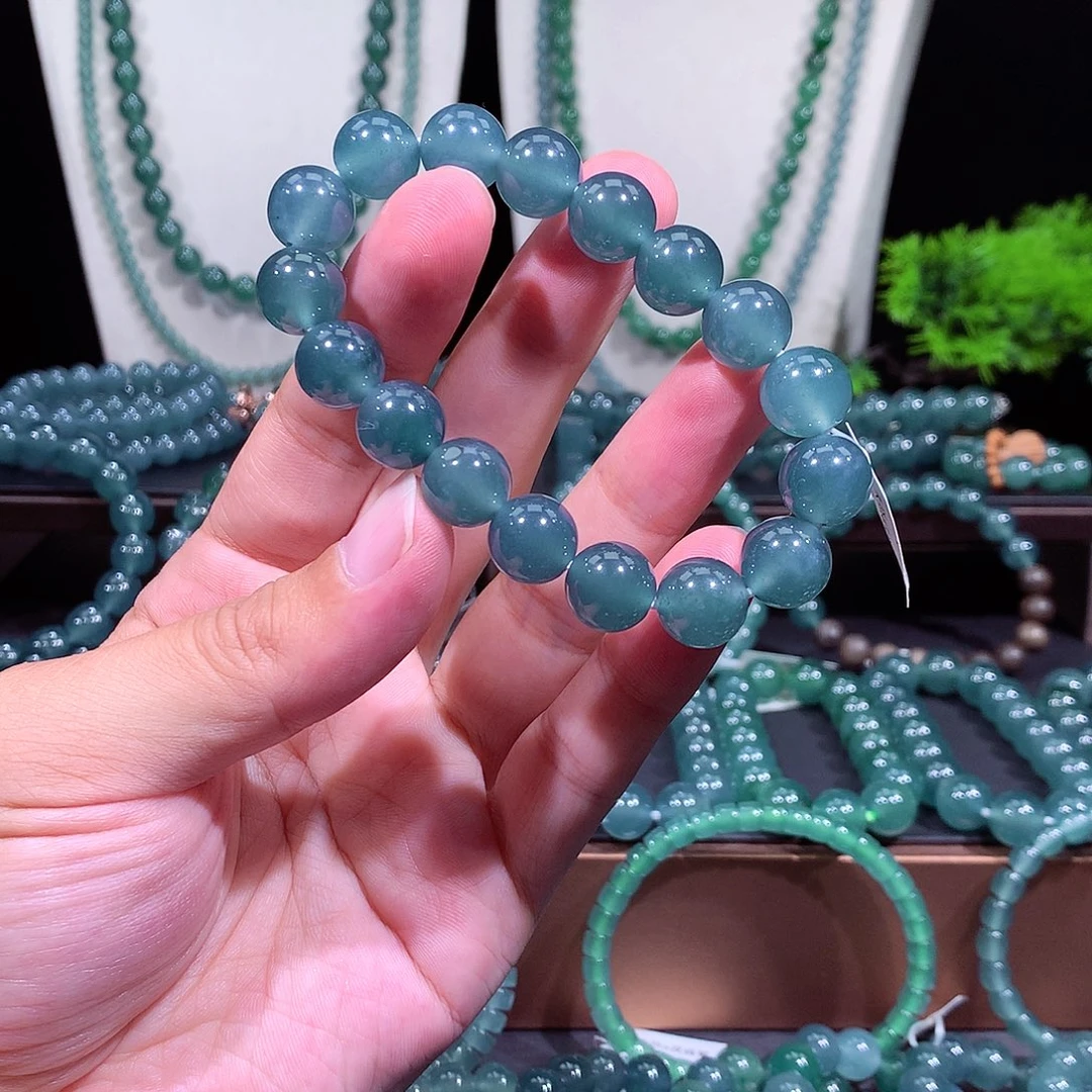 翡翠未镶嵌手链天然a货翡翠手串11.8
