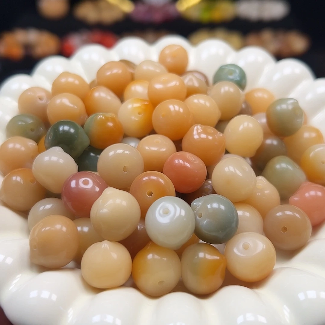 菩提根/象牙果手串卡14糖果色猫头100颗